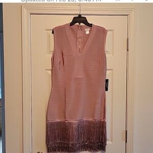 Sleeveless Bandage classy sexy Dress with Fringe